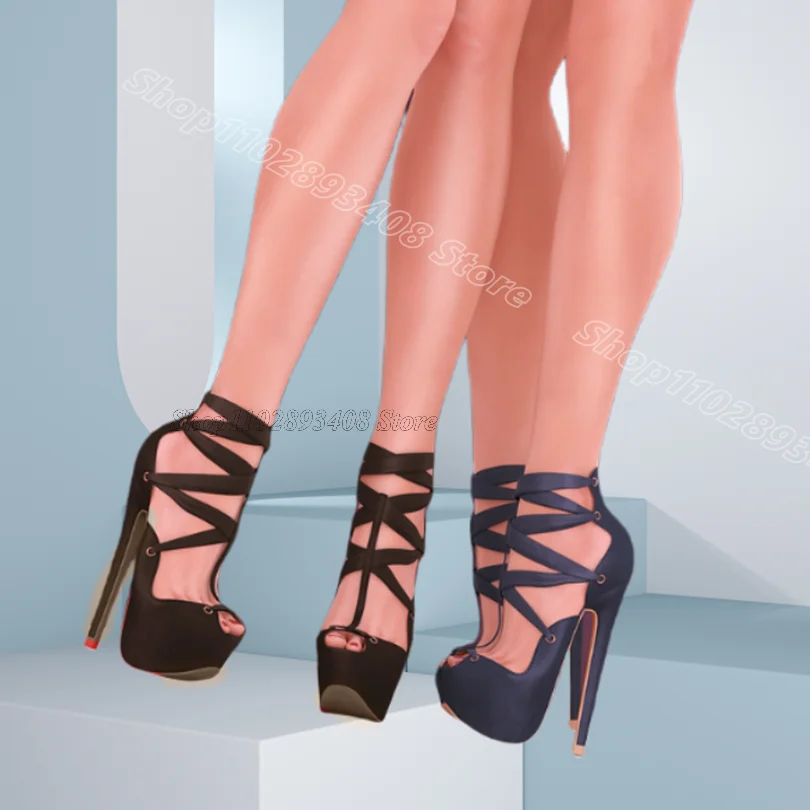 Black Silk Ankle Strap Sandals Stiletto Peep Toe British Style Spring Fashion Women Party Sexy Casual Pumps Zapatos Para Mujere
Black Silk Ankle Strap Sandals Stiletto Peep Toe British Style Spring Fashion Women Party Sexy Casual Pumps Zapatos Para Mujere