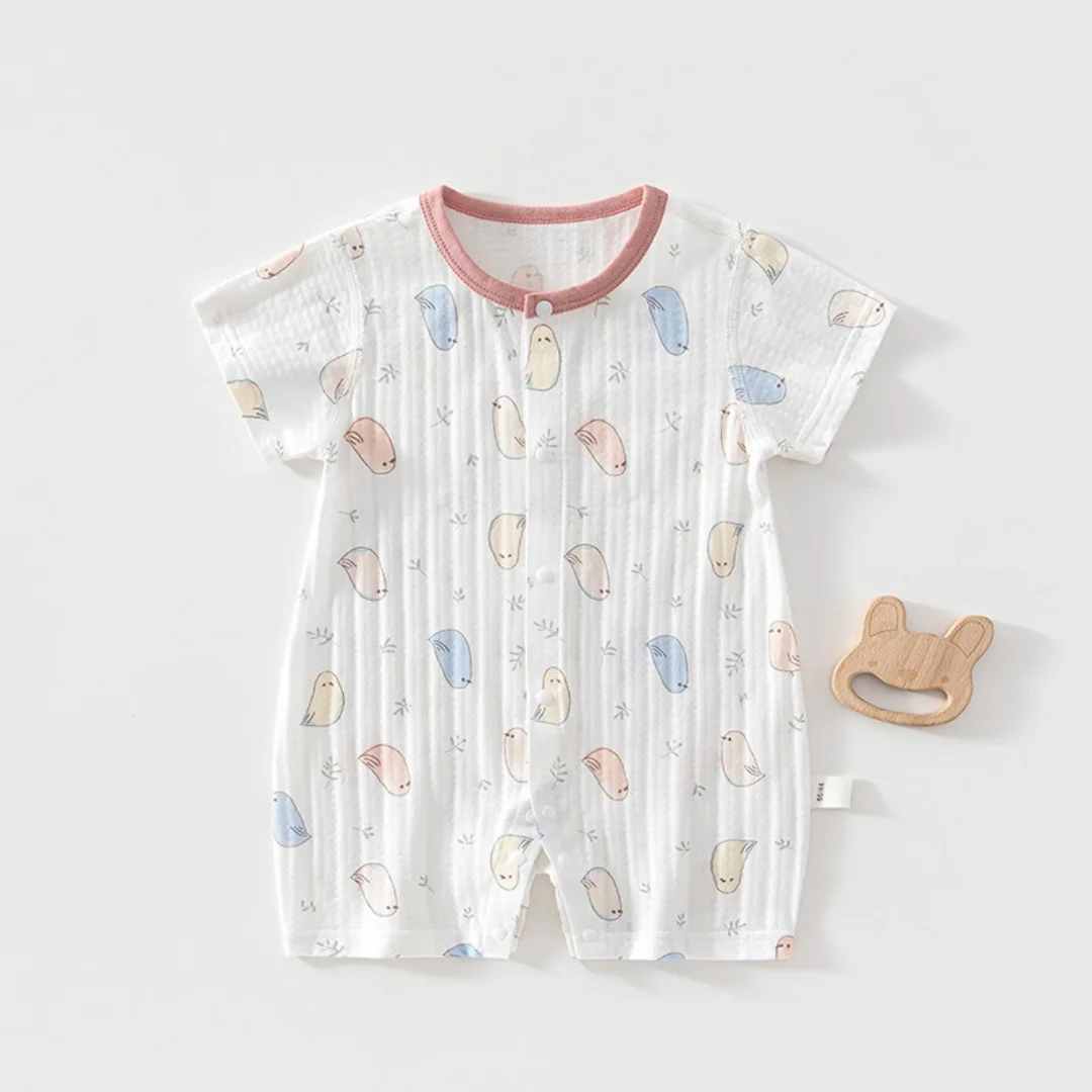 Summer 3M-2T Cotton Baby Bodysuit Carton Print Single Breasted Short Jumpsuit for Boys Girls O-Neck Thin Soft Toddler Romper
Summer 3M-2T Cotton Baby Bodysuit Carton Print Single Breasted Short Jumpsuit for Boys Girls O-Neck Thin Soft Toddler Romper