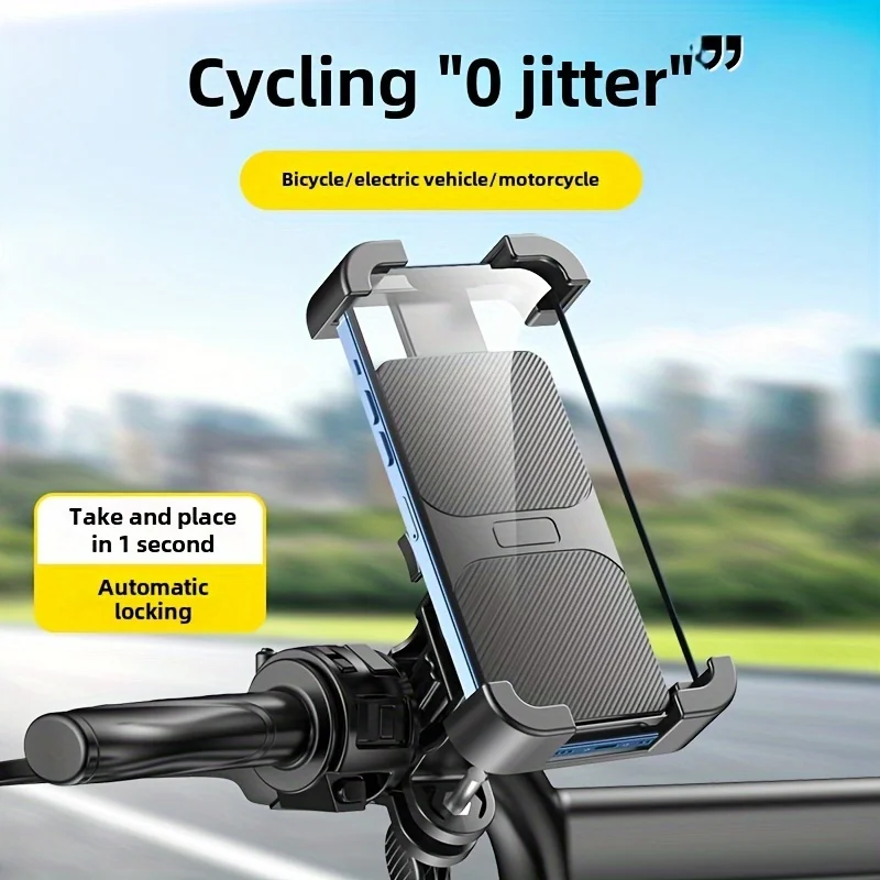 Bicycle and motorcycle shockproof mobile phone holder, with a complete protection design, stable and does not come off.
Bicycle and motorcycle shockproof mobile phone holder, with a complete protection design, stable and does not come off.
