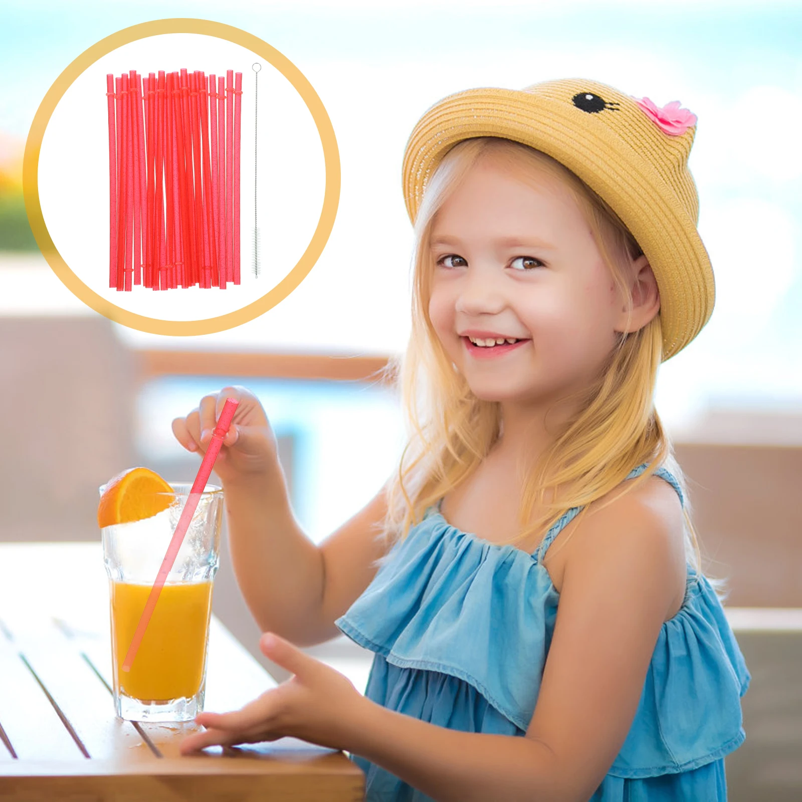 25pcs Colorful Reusable Thickened Straws with Brush Purple Gold Powder Ring for Party Drinking Smooth Material No Burrs
25pcs Colorful Reusable Thickened Straws with Brush Purple Gold Powder Ring for Party Drinking Smooth Material No Burrs