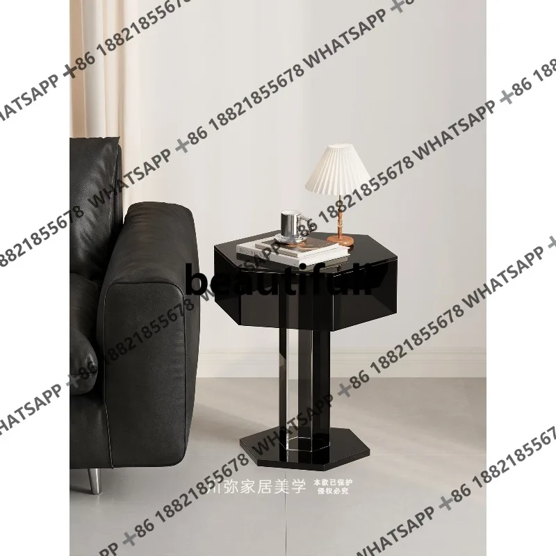 A few small tables on side of the sofa, coffee table on the side of the living room, shelves, light luxury, high-end art
A few small tables on side of the sofa, coffee table on the side of the living room, shelves, light luxury, high-end art