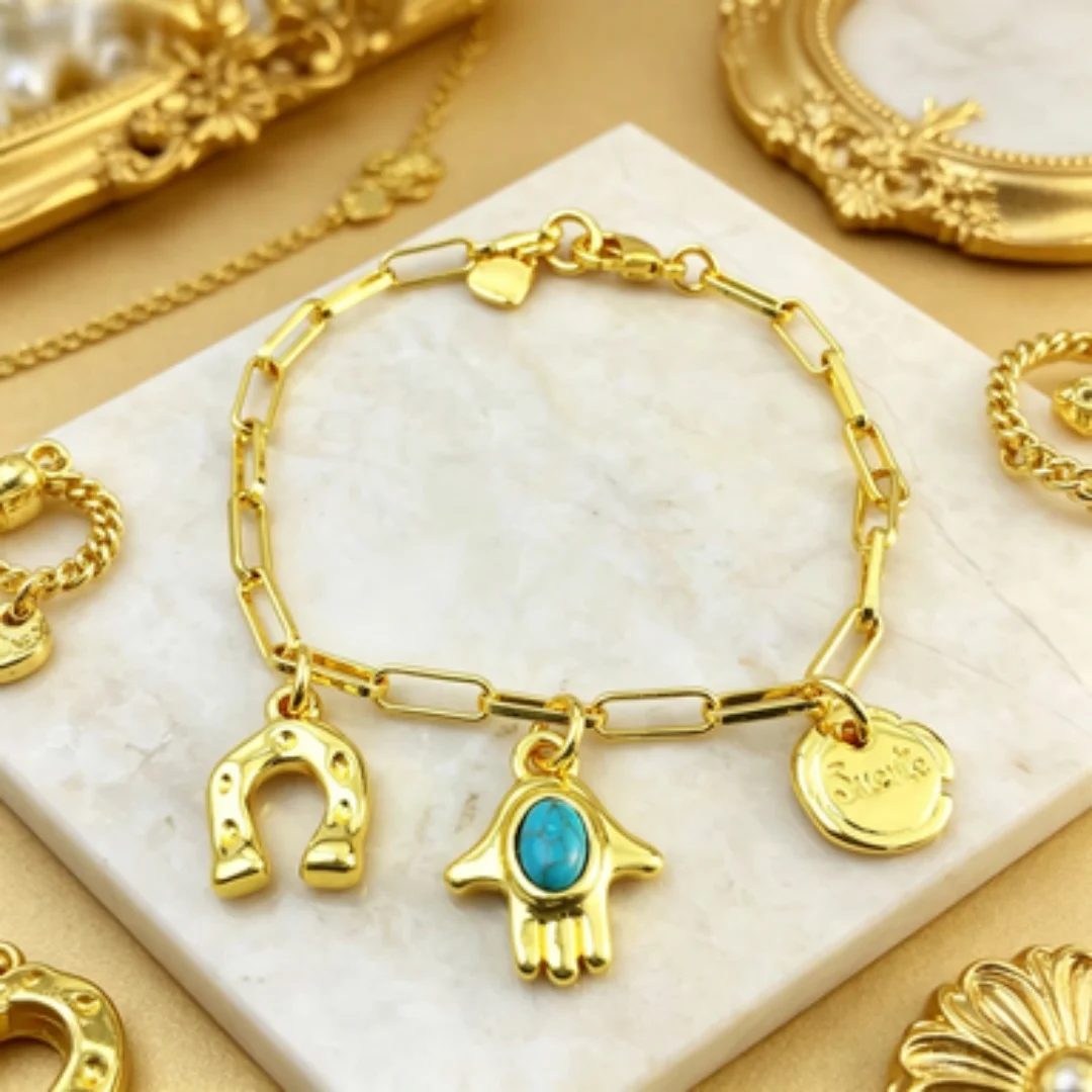 2026 summer romantic and gentle socialite style turquoise gold chain bracelet women's accessories holiday gift
2026 summer romantic and gentle socialite style turquoise gold chain bracelet women's accessories holiday gift