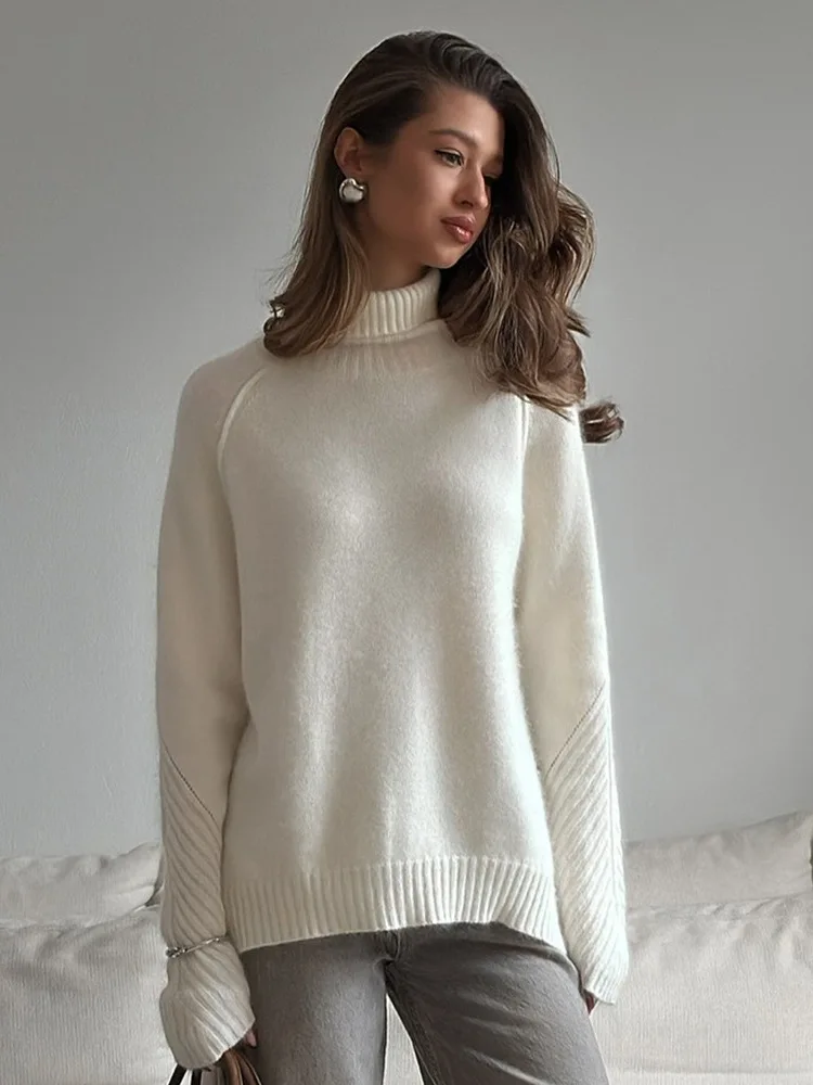 Свободный повседневный белый вязаный свитер High Ne, женский Sle, осень-зима, Новое поступление, простой цвет, полный све, накладные волосы
Свободный повседневный белый вязаный свитер High Ne, женский Sle, осень-зима, Новое поступление, простой цвет, полный све, накладные волосы