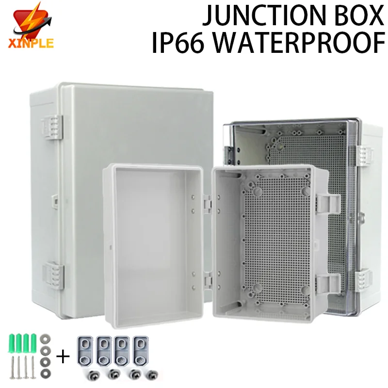 IP66 Waterproof Enclosure Box Gray/Transparent Cover PC Plastic Outdoor Electrical Distribution Box for Electrical Project
IP66 Waterproof Enclosure Box Gray/Transparent Cover PC Plastic Outdoor Electrical Distribution Box for Electrical Project