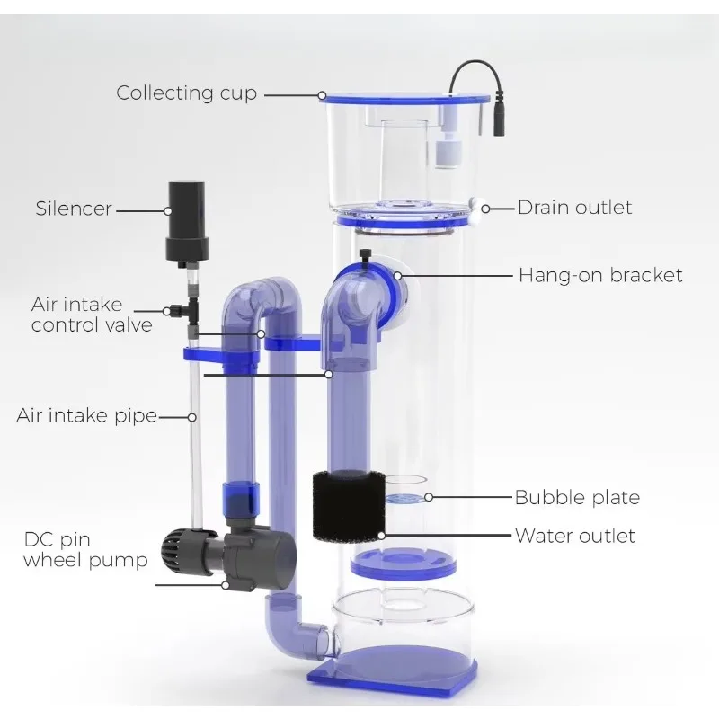 AE-75H/100H Suspended Protein Separator, DC Pump Seawater Reef Tank, Aquarium Filtration Equipment
AE-75H/100H Suspended Protein Separator, DC Pump Seawater Reef Tank, Aquarium Filtration Equipment