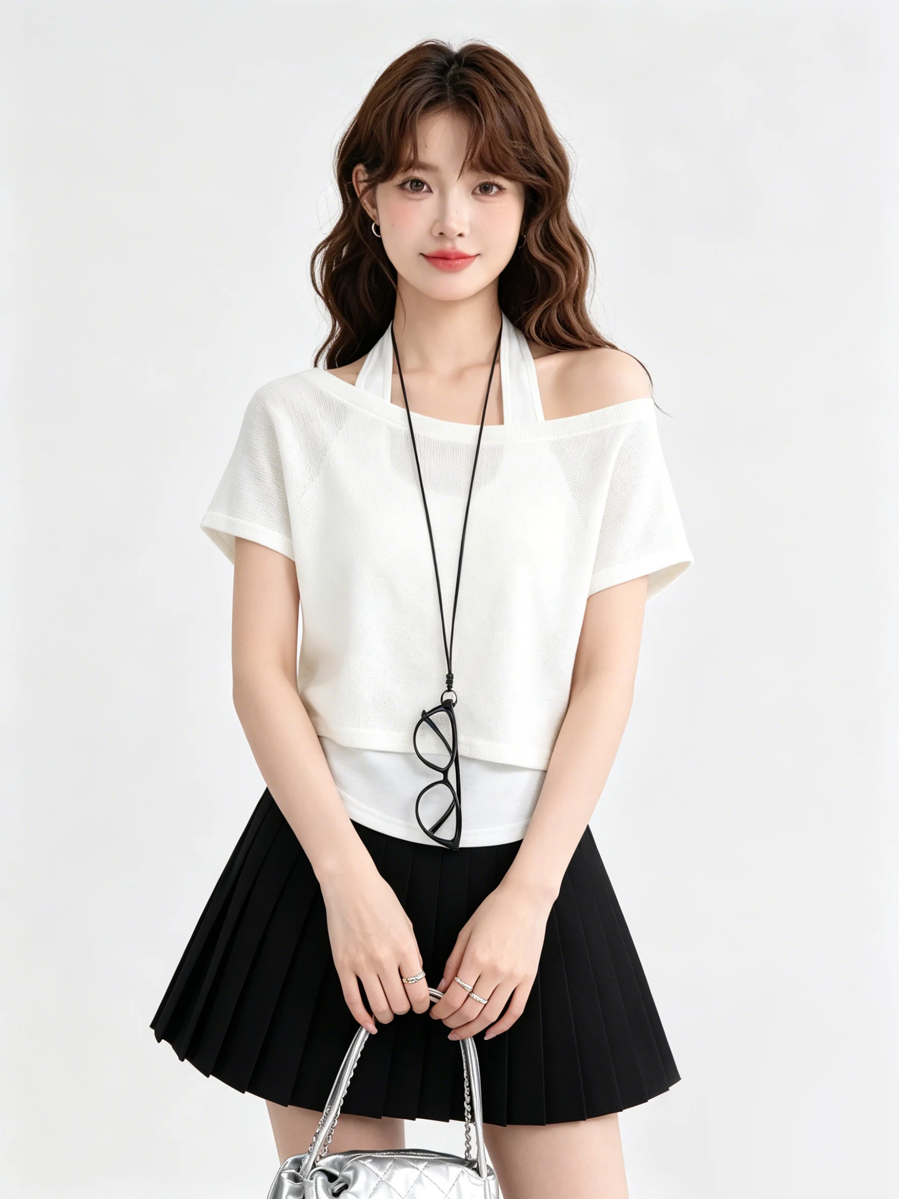 Korean Style Layered Neck Hanging Vest Women's Summer Short Sleeve T-Shirt Fashionable Two-Piece Set Breathable Casual Wear
Korean Style Layered Neck Hanging Vest Women's Summer Short Sleeve T-Shirt Fashionable Two-Piece Set Breathable Casual Wear