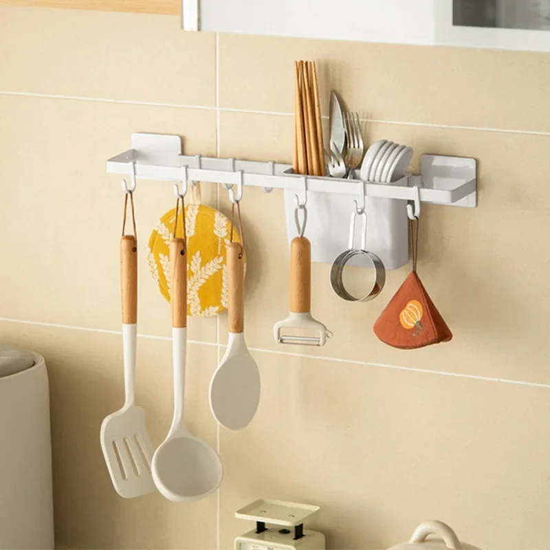 Multifunctional Kitchen Hook Rack Wall Hanging Rack Spoon Spatula Kitchenware Holder Storage Space-saving 8/10 Hooks for Kitchen
Multifunctional Kitchen Hook Rack Wall Hanging Rack Spoon Spatula Kitchenware Holder Storage Space-saving 8/10 Hooks for Kitchen