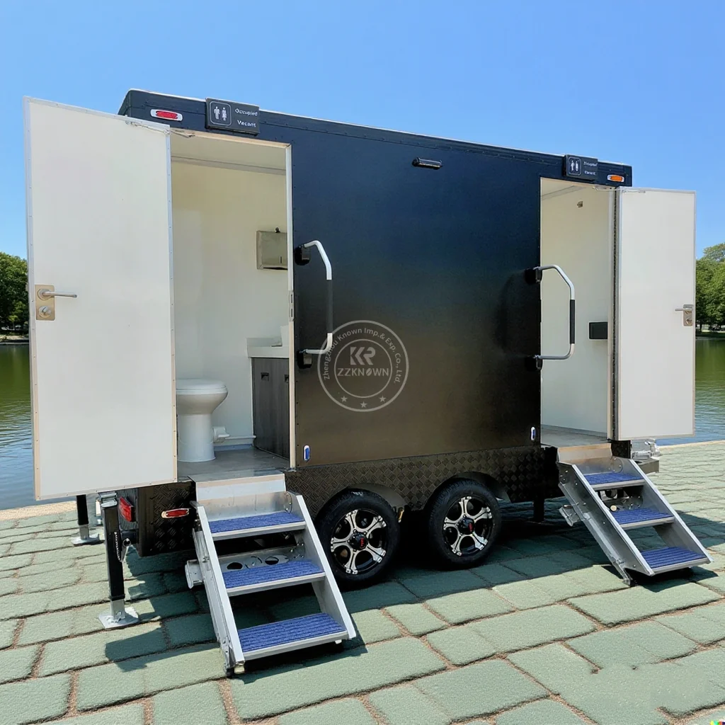 NEW Portable Luxury Mobile Towing Toilet Trailer Camping Moveable Toilet and Shower Trailer Toilet-Trailer with Shower
NEW Portable Luxury Mobile Towing Toilet Trailer Camping Moveable Toilet and Shower Trailer Toilet-Trailer with Shower