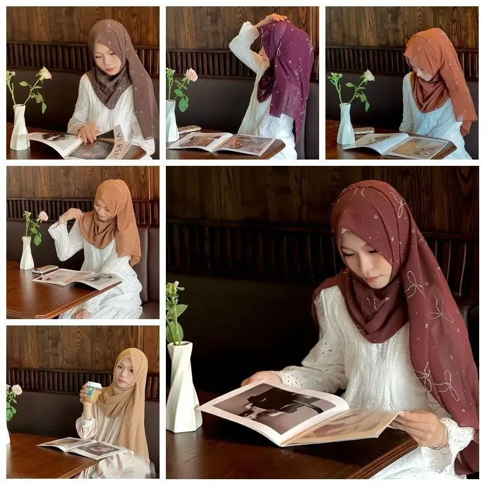 Fashion Elegant Turban Crystal Chiffon Soft Hijab Ethnic Solid Color Headscarf Woman
Fashion Elegant Turban Crystal Chiffon Soft Hijab Ethnic Solid Color Headscarf Woman