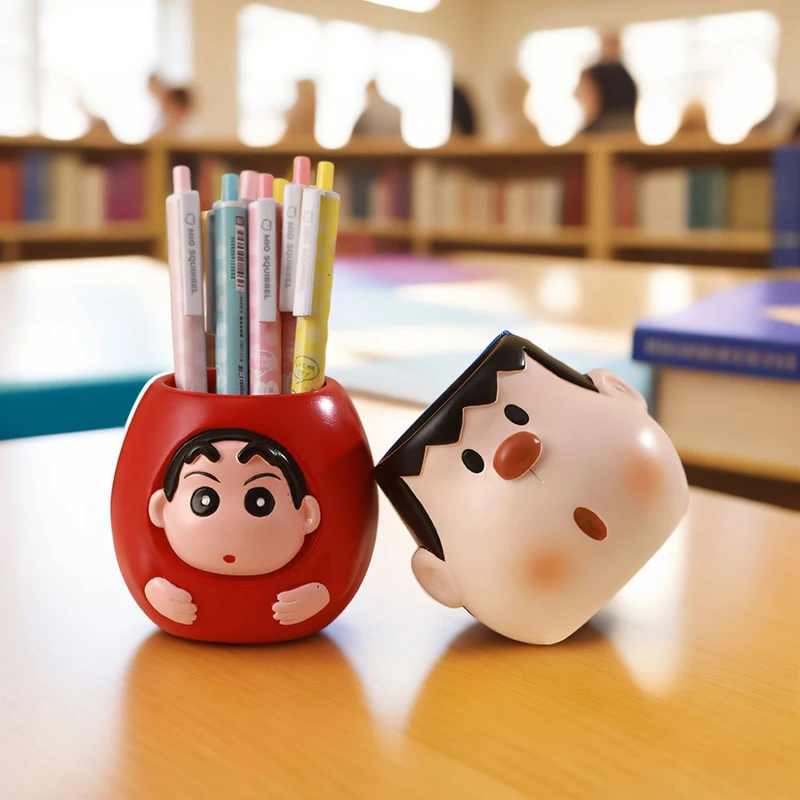 New Bandai Crayon Shin-Chan Pen Container Cute Cartoon Sweet Storage Bin Tabletop Decoration Lovely Brush Pot Gifts for Girls
New Bandai Crayon Shin-Chan Pen Container Cute Cartoon Sweet Storage Bin Tabletop Decoration Lovely Brush Pot Gifts for Girls