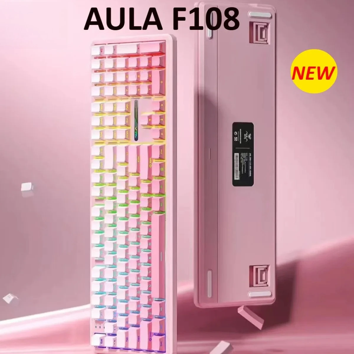 F108 Индивидуальная игровая клавиатура 2,4G Беспроводная/Bluetooth/проводная 100% раскладка RGB-клавиатура Полноклавишная игровая клавиатура с горячей заменой
F108 Индивидуальная игровая клавиатура 2,4G Беспроводная/Bluetooth/проводная 100% раскладка RGB-клавиатура Полноклавишная игровая клавиатура с горячей заменой