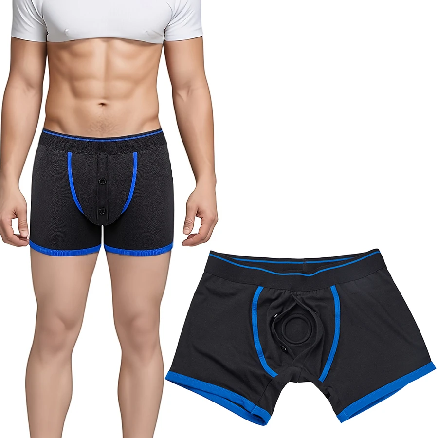 Unisex Strap Underwear Button Fly Boxer Briefs Harness Pants Strapless Underpants for Men Women Lesbian Bisexual Transgender
Unisex Strap Underwear Button Fly Boxer Briefs Harness Pants Strapless Underpants for Men Women Lesbian Bisexual Transgender