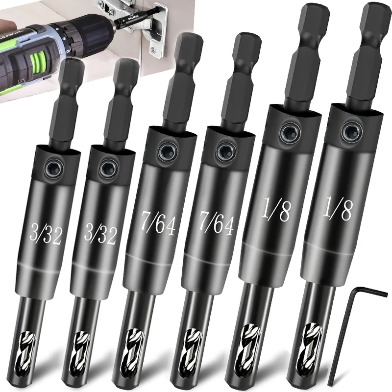 Hex Shank Self Centering Hinge Drill Bit Wood Door Window Cabinet Hinge Slotters Hardware Position Hole Drill Bit with Wrench
Hex Shank Self Centering Hinge Drill Bit Wood Door Window Cabinet Hinge Slotters Hardware Position Hole Drill Bit with Wrench