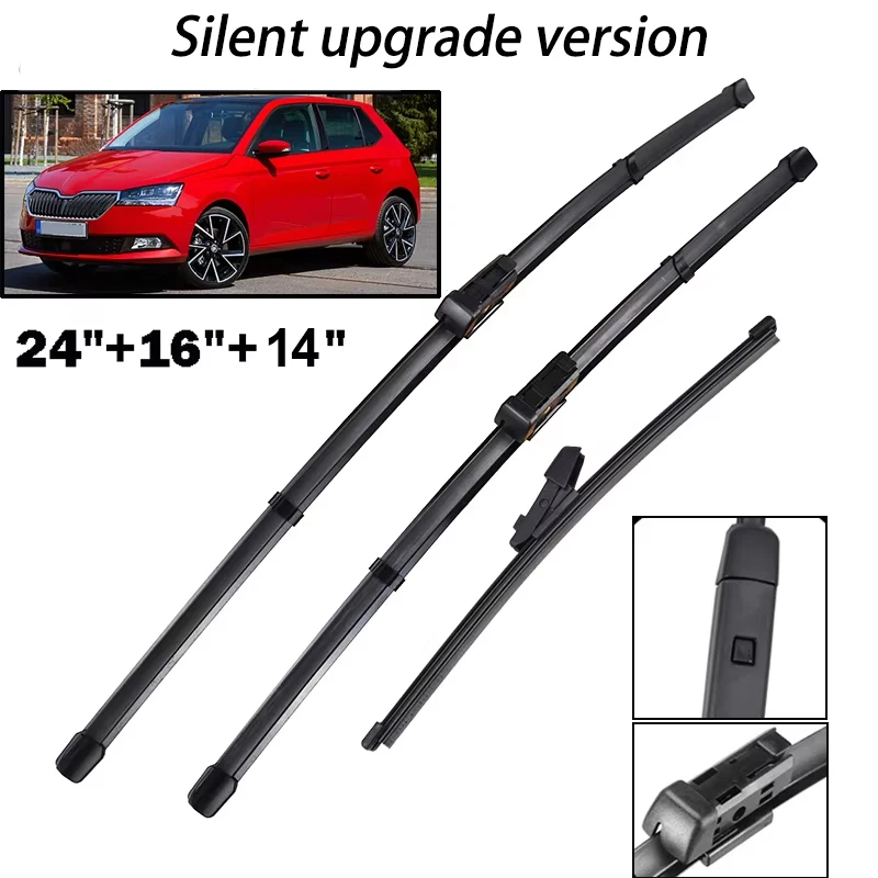 Front & Rear Wiper Blades Set For Skoda Fabia NJ Hatchback 2014 - 2020 Windscreen Windshield Window 24"16"14" Silent upgrade
Front & Rear Wiper Blades Set For Skoda Fabia NJ Hatchback 2014 - 2020 Windscreen Windshield Window 24"16"14" Silent upgrade