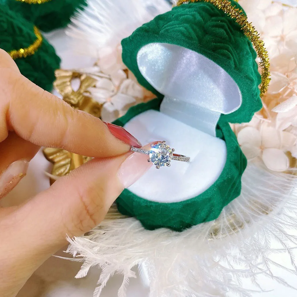 2Pcs Xmas Tree Shaped Ring Box Creative Jewelry Storage Containers Festive Gift Idea Jewelry Storage Boxes Rings Display Boxes
2Pcs Xmas Tree Shaped Ring Box Creative Jewelry Storage Containers Festive Gift Idea Jewelry Storage Boxes Rings Display Boxes