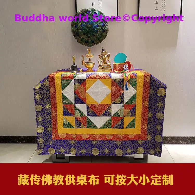 Wholesale Buddhist supply Tibet family home Buddhism Temple Auspicious Embroidery Buddha Altar Table cloth Hanging curtain large
Wholesale Buddhist supply Tibet family home Buddhism Temple Auspicious Embroidery Buddha Altar Table cloth Hanging curtain large