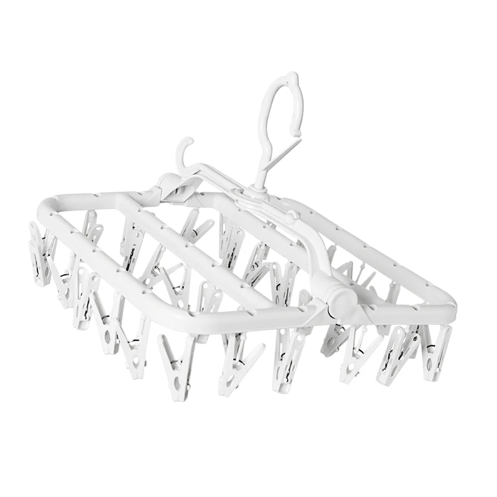 Anti-Slip Clips Clothing Hangers Socks Foldable Trouser Hanging Rack Clothes Drying
Anti-Slip Clips Clothing Hangers Socks Foldable Trouser Hanging Rack Clothes Drying