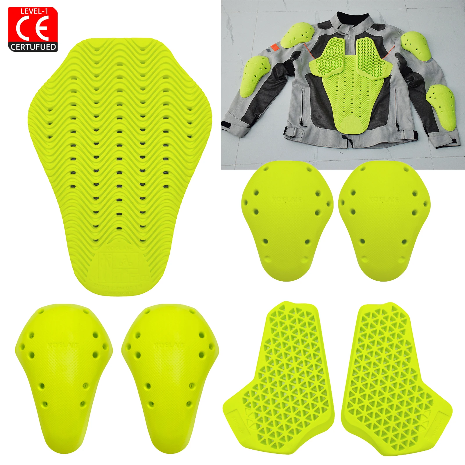 CE Level 1 Certified Motorcycle Back/Elbow/Shoulder Protection Pads Universal Insert Protective Guards For Motorcycle Jackets
CE Level 1 Certified Motorcycle Back/Elbow/Shoulder Protection Pads Universal Insert Protective Guards For Motorcycle Jackets