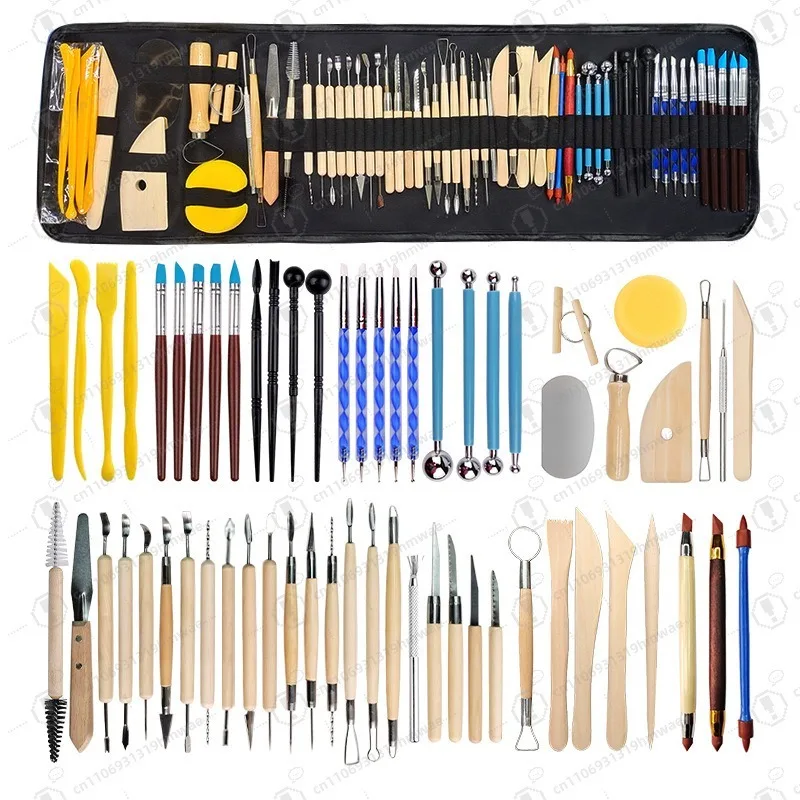 61Pcs Polymer Clay Engraving Tool Set Ball Pen and Rock Painting Kit for Art Supplies Pottery Modeling
61Pcs Polymer Clay Engraving Tool Set Ball Pen and Rock Painting Kit for Art Supplies Pottery Modeling