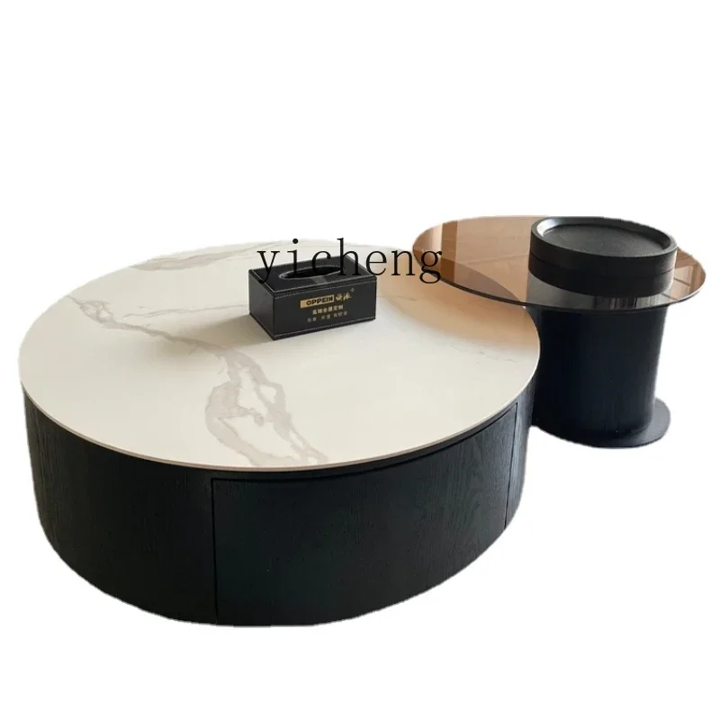 XL Light Luxury round Modern Simple Coffee Table Living Room Home Stone Plate Combination
XL Light Luxury round Modern Simple Coffee Table Living Room Home Stone Plate Combination