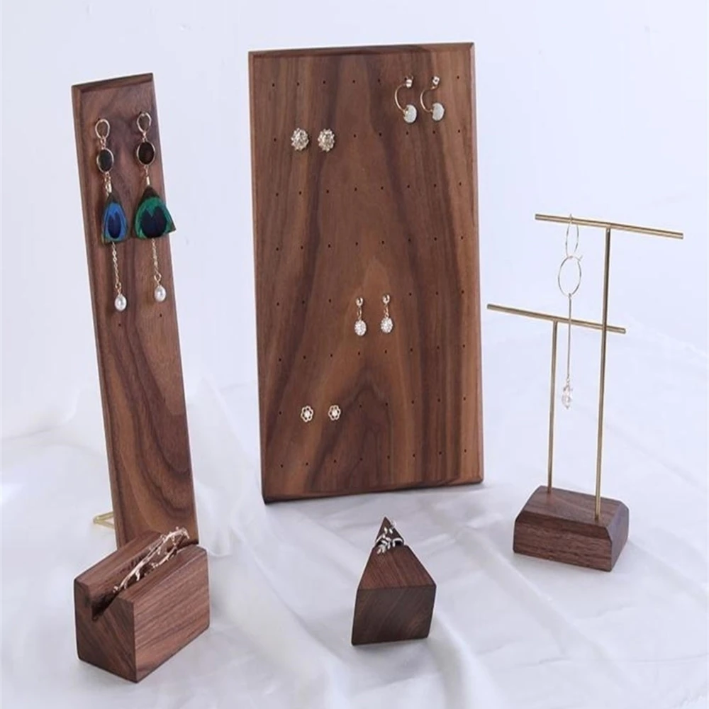 Walnut Black Wood Solid Auricular Nail Holder Earring Rack Home Jewelry Storage Bracket Bracelet Ring Display Stand
Walnut Black Wood Solid Auricular Nail Holder Earring Rack Home Jewelry Storage Bracket Bracelet Ring Display Stand