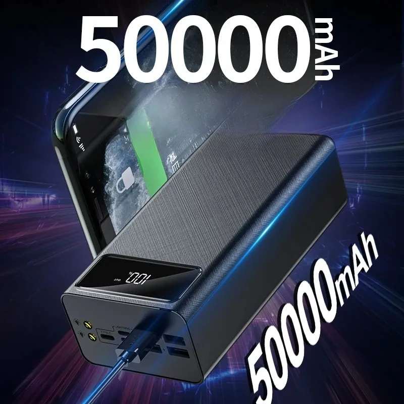 50000 mAh Portable Power Bank for iPhone Samsung Huawei Xiaomi Oppo Vivo OnePlus Google Pixel with Multiple USB Output Ports
50000 mAh Portable Power Bank for iPhone Samsung Huawei Xiaomi Oppo Vivo OnePlus Google Pixel with Multiple USB Output Ports