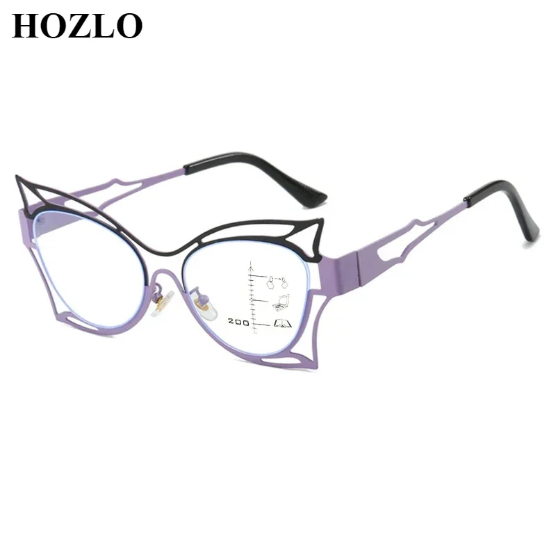 Women Hollow Butterfly Metal Anti Blue Light Progressive Reading Glasses Female Trend Fashion Look Near Far Hyperopia Spectacles
Women Hollow Butterfly Metal Anti Blue Light Progressive Reading Glasses Female Trend Fashion Look Near Far Hyperopia Spectacles