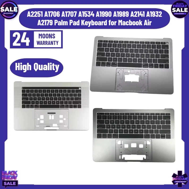 New A2251 A1706 A1707 A1534 A1990 A1989 A2141 A1932 A2179 Palm Pad Keyboard for Macbook Air with Keyboard
New A2251 A1706 A1707 A1534 A1990 A1989 A2141 A1932 A2179 Palm Pad Keyboard for Macbook Air with Keyboard