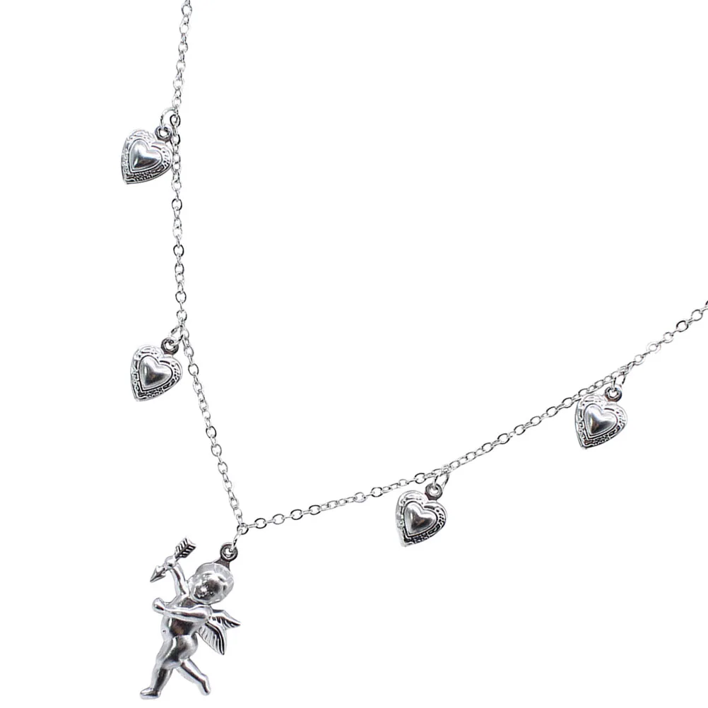 Heart Shape Clavicle Chain Cupid Charm Pendant Charm Necklace Creative Angel Necklaces Necklace Jewelry Jewelry Gifts
Heart Shape Clavicle Chain Cupid Charm Pendant Charm Necklace Creative Angel Necklaces Necklace Jewelry Jewelry Gifts
