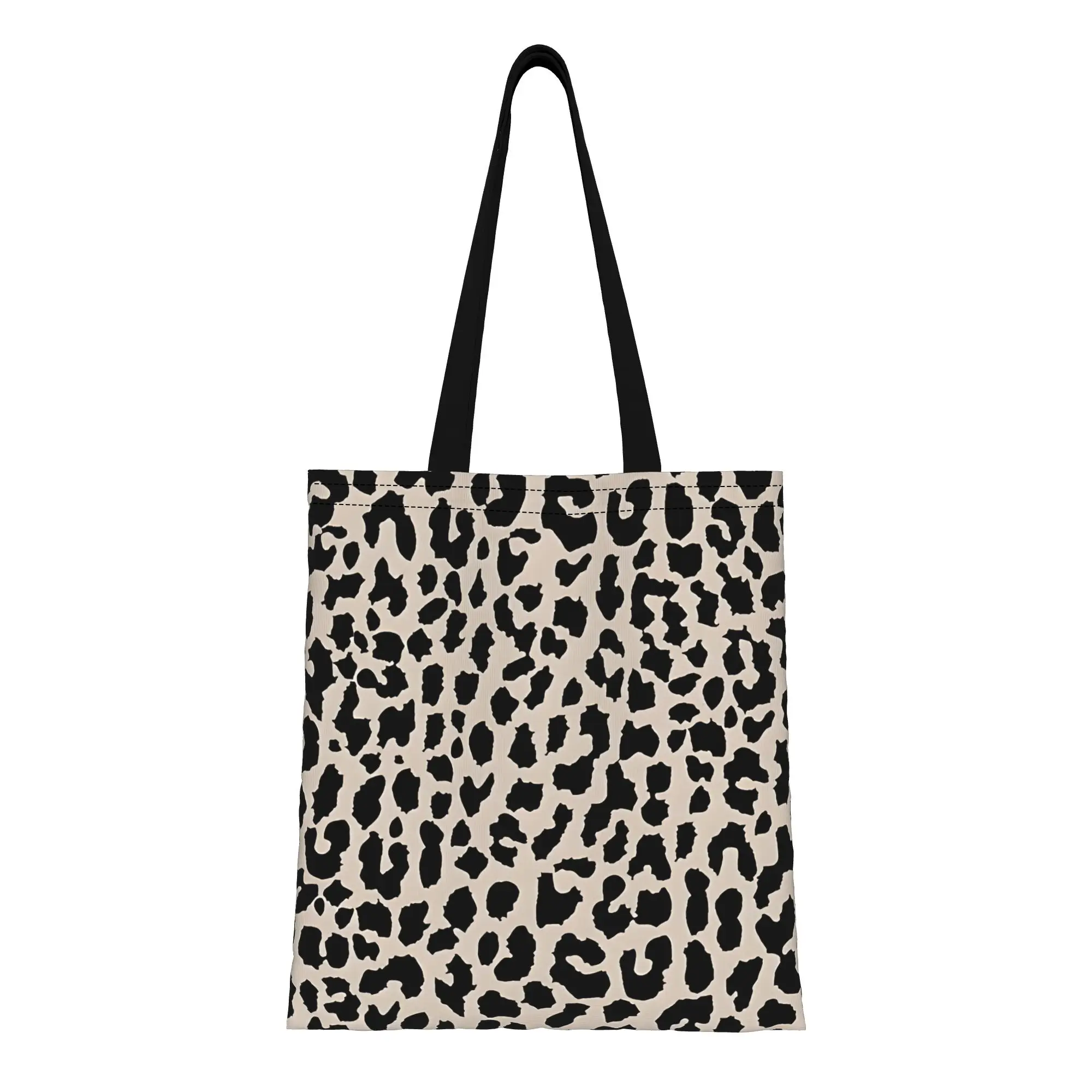 Сумка-тоут из холщовой ткани с леопардовым принтом, идеально подходит для покупок, женская сумка с верхней ручкой
Сумка-тоут из холщовой ткани с леопардовым принтом, идеально подходит для покупок, женская сумка с верхней ручкой