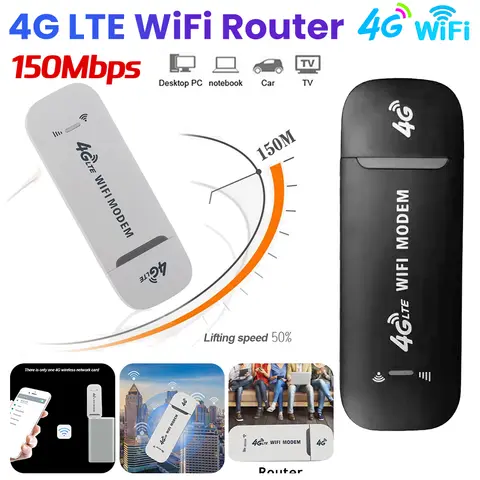 Router WiFi 4G LTE Modem USB sbloccato adattatore di rete Wireless WiFi Router Hotspot Dongle USB Router Wifi accessori per Computer