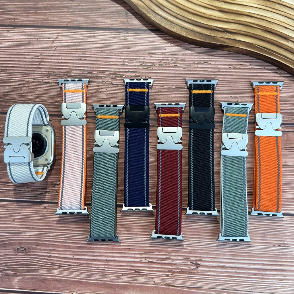 Sports Nylon Weaving Ventilate Parachute Buckle Apple Watch Band Series 8/7/6/10 40mm 41mm 38mm 42mm 44mm 45mm 46mm Strap
Sports Nylon Weaving Ventilate Parachute Buckle Apple Watch Band Series 8/7/6/10 40mm 41mm 38mm 42mm 44mm 45mm 46mm Strap 