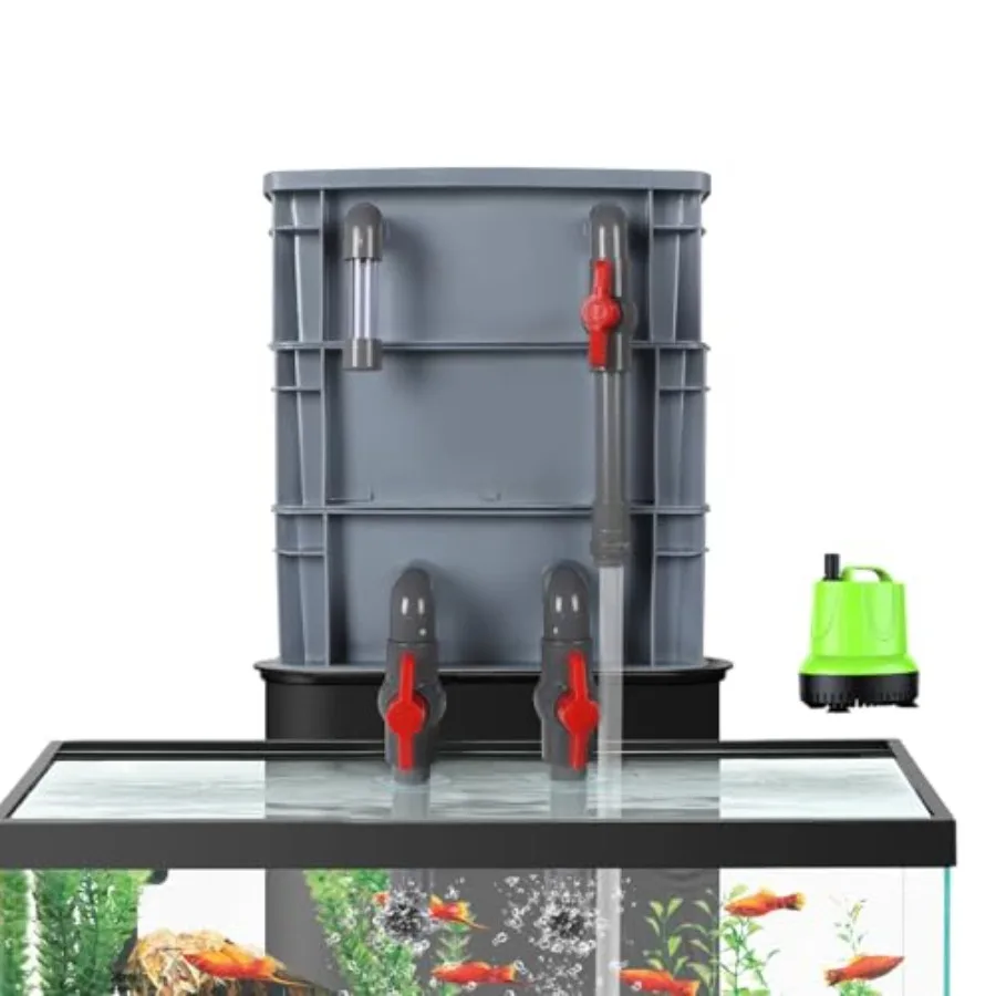 3-Layer Aquarium with 25W Pump, Adjustable Inlet and Outlet, Includes White Blue Black Filter Pads, Fish Tank Filter for 20 75
3-Layer Aquarium with 25W Pump, Adjustable Inlet and Outlet, Includes White Blue Black Filter Pads, Fish Tank Filter for 20 75