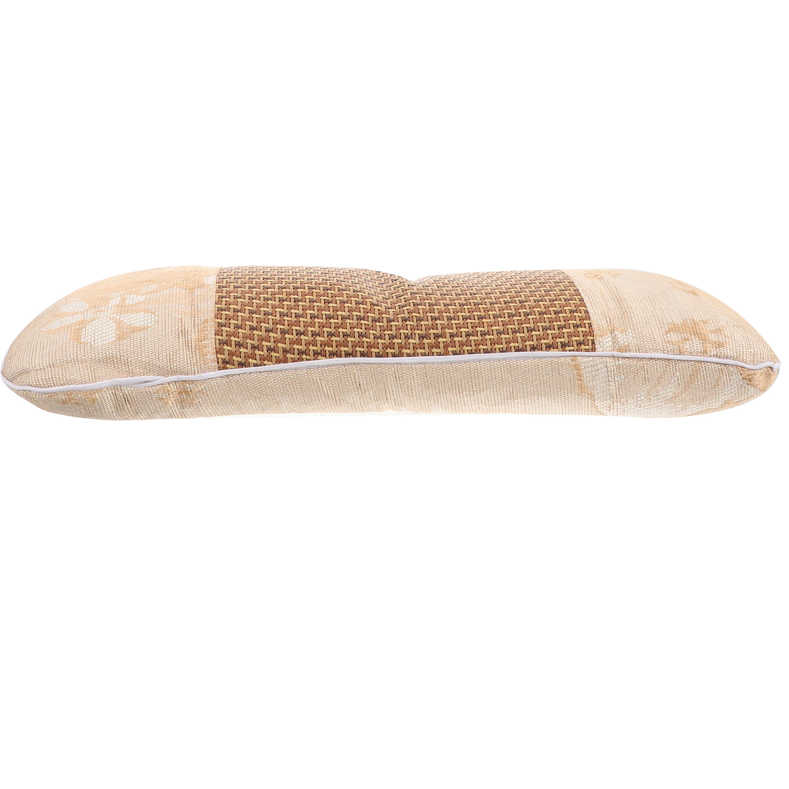 Ice Silk Pillow Wormwood Filled Neck Support Ergonomic Design Summer Pillow Golden Removable Washable Neck Roll Lumbar Support
Ice Silk Pillow Wormwood Filled Neck Support Ergonomic Design Summer Pillow Golden Removable Washable Neck Roll Lumbar Support