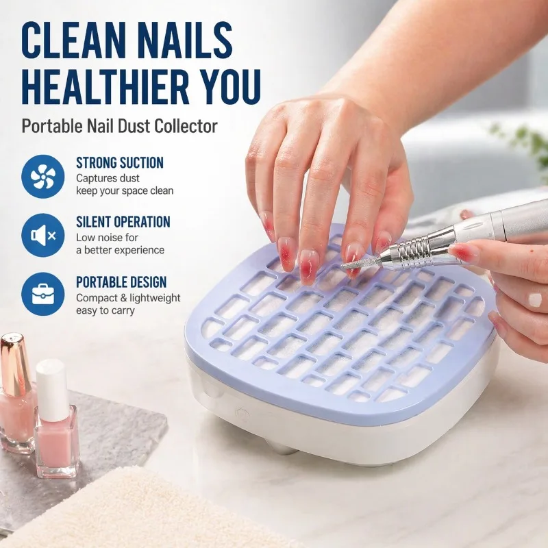 Professional Nail Dust Collector Strong Suction USB Powered Vacuum Cleaner Quiet Fan Nail Art Salon Tool Portable Manicure Fan
Professional Nail Dust Collector Strong Suction USB Powered Vacuum Cleaner Quiet Fan Nail Art Salon Tool Portable Manicure Fan