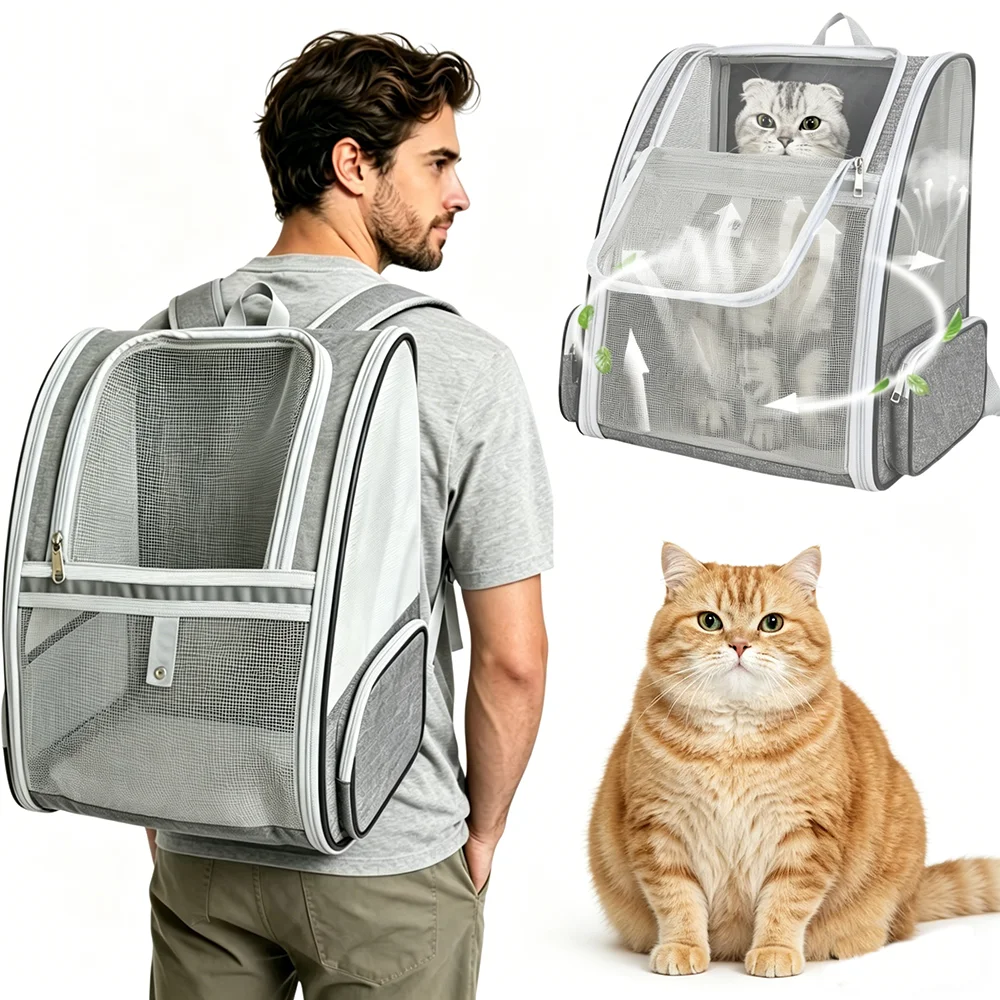 Dog Backpack Carrier for Small Large Cat, Pet, Puppy, Ventilated Pet Hiking Backpack Travel Bag, Airline Approved Cat Backpack C
Dog Backpack Carrier for Small Large Cat, Pet, Puppy, Ventilated Pet Hiking Backpack Travel Bag, Airline Approved Cat Backpack C