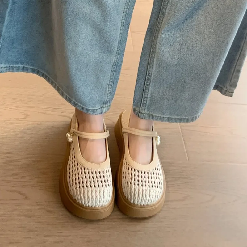 Women's Summer Thick Bottom Fisherman Slippers Breathable Hollow Out Casual Slip-On Shoes Round Toe Rubber Outsole Ultra Leat
Women's Summer Thick Bottom Fisherman Slippers Breathable Hollow Out Casual Slip-On Shoes Round Toe Rubber Outsole Ultra Leat