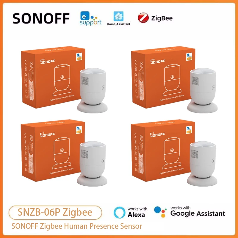 SONOFF Zigbee Human Presence Sensor SNZB-06P Presence Detection Light Sensing Smart Home Automation For Google Alexa Alice
SONOFF Zigbee Human Presence Sensor SNZB-06P Presence Detection Light Sensing Smart Home Automation For Google Alexa Alice