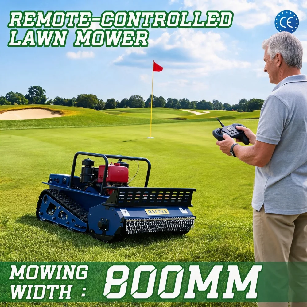 All-Terrain Customization Mower 1000mm Cutting Width Tracked Lawn Mower Remote Control High Efficiency Simple Design Garden
All-Terrain Customization Mower 1000mm Cutting Width Tracked Lawn Mower Remote Control High Efficiency Simple Design Garden