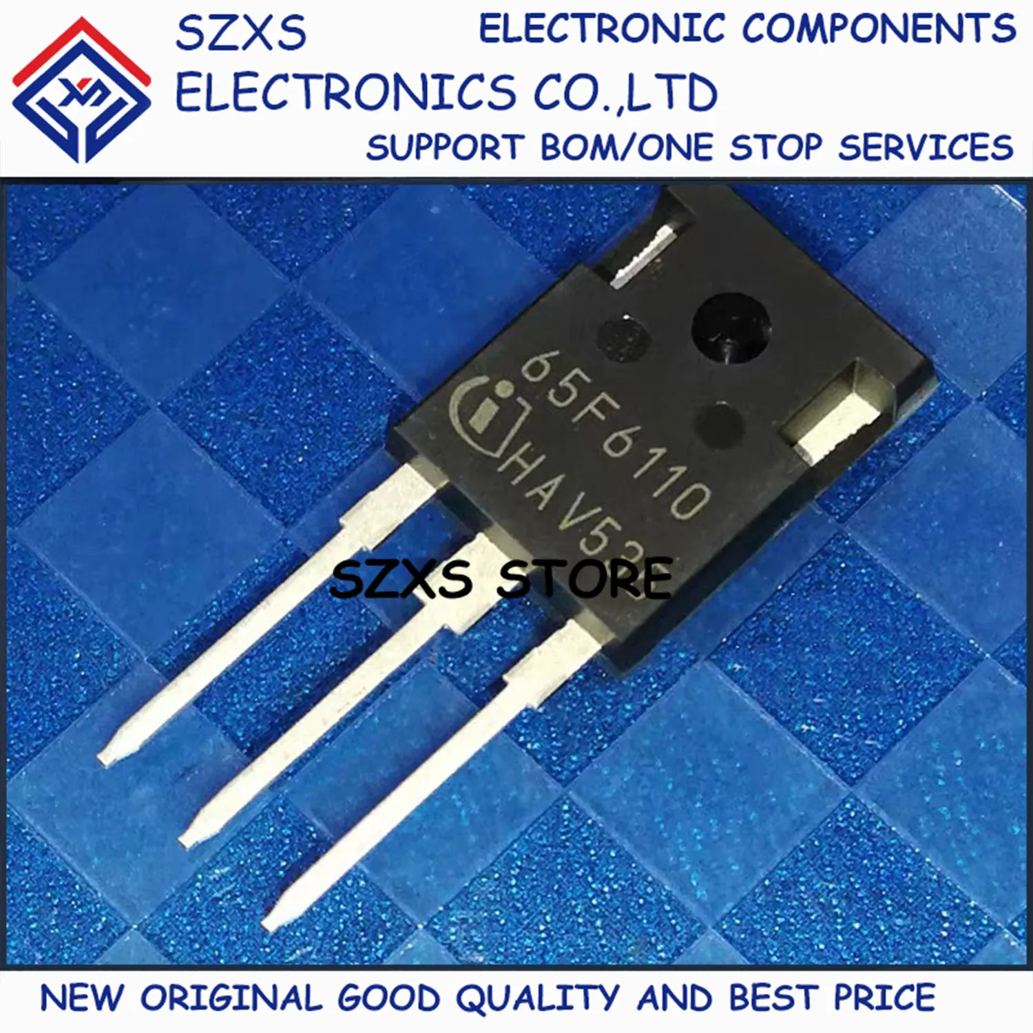 New Original 10Pcs 65F6110 IPW65R110CFD TO-247 650V 31.2A MOSFET Field Effect Transistor In Stock Good Quality
New Original 10Pcs 65F6110 IPW65R110CFD TO-247 650V 31.2A MOSFET Field Effect Transistor In Stock Good Quality