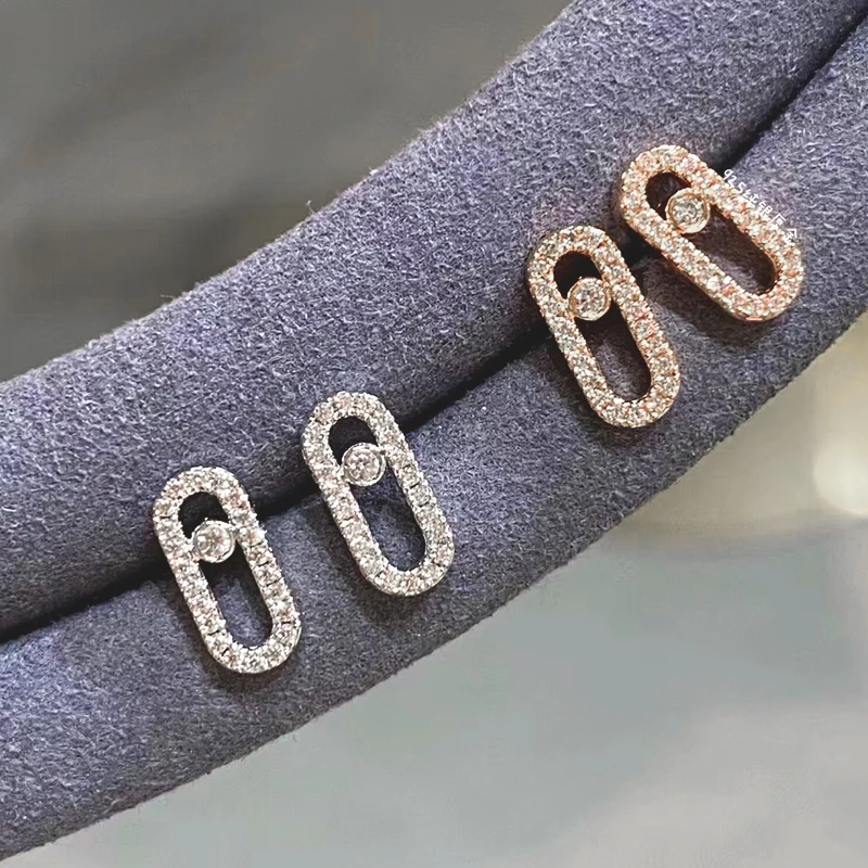 High quality 925 sterling Silver Ladies Fashion luxury jewelry sliding diamond stud earrings exquisite Christmas Valentine gift
High quality 925 sterling Silver Ladies Fashion luxury jewelry sliding diamond stud earrings exquisite Christmas Valentine gift