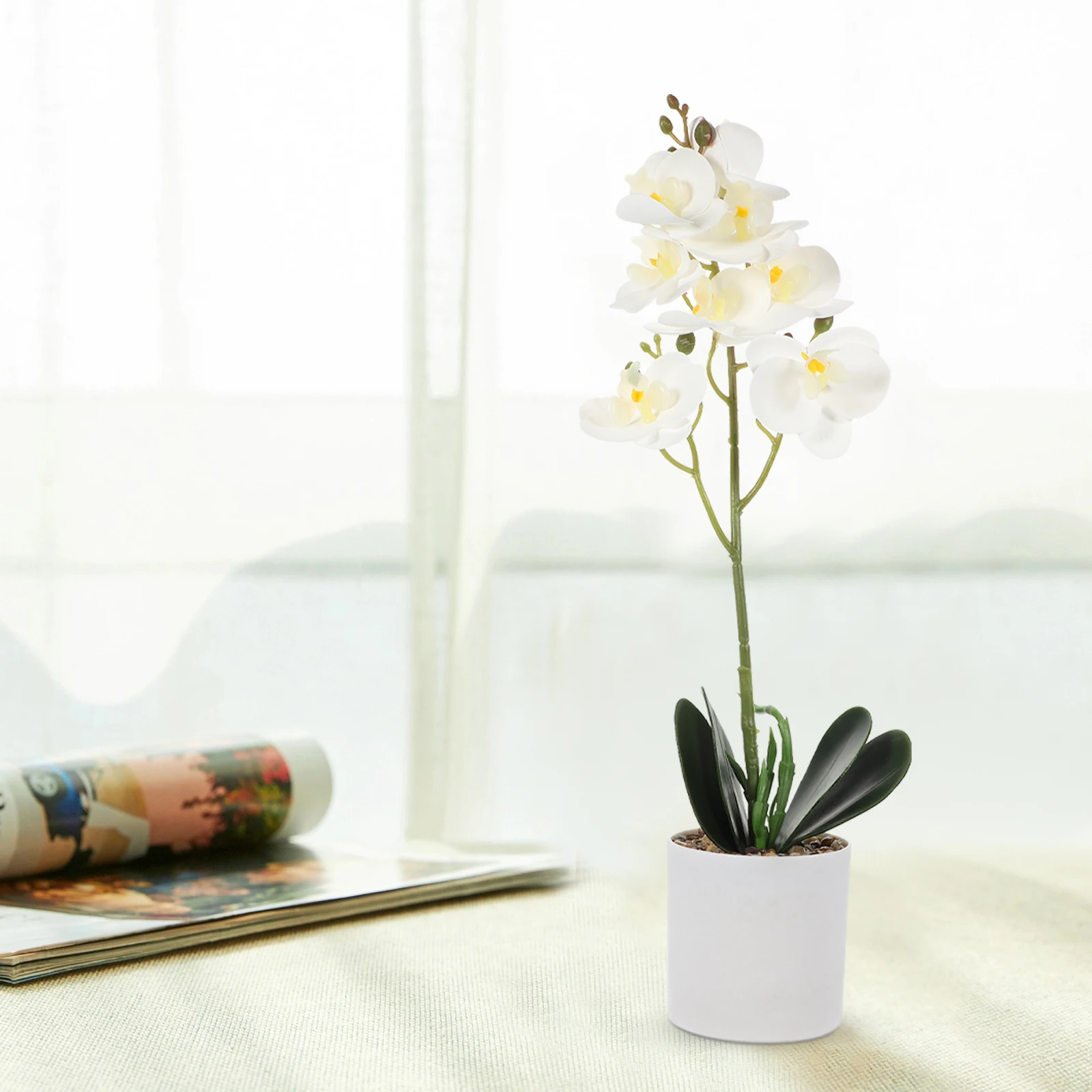 Highly Simulated Phalaenopsis Artificial Flower Arrangement Decorative Purple Small Bonsai Home Office Bedroom Study Room
Highly Simulated Phalaenopsis Artificial Flower Arrangement Decorative Purple Small Bonsai Home Office Bedroom Study Room