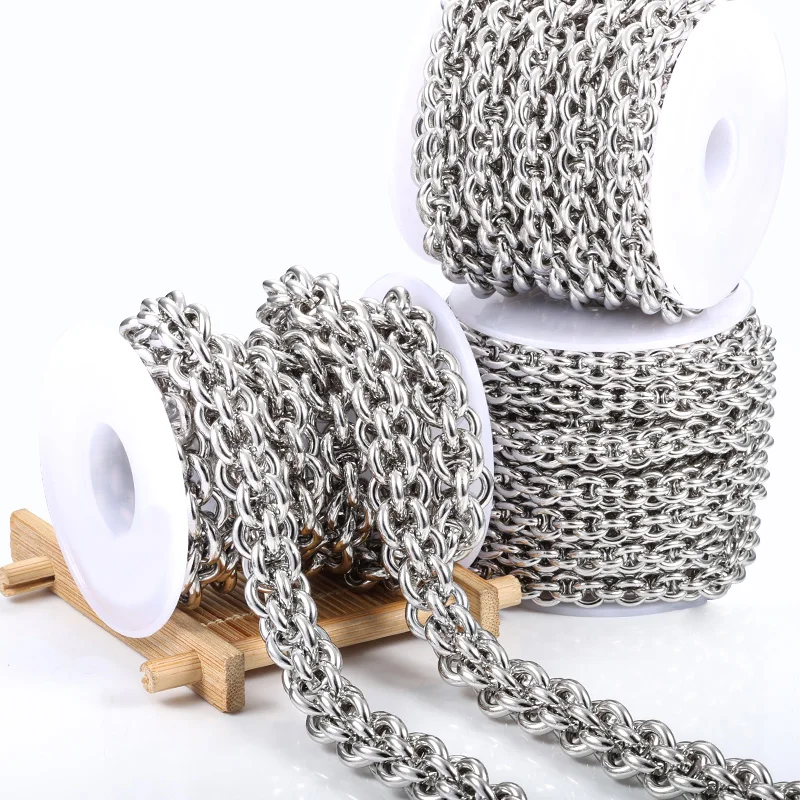 1Meter Stainless Steel Heavy Punk Necklaces Chains Chunky Knot Chain DIY Jewelry Making Findings Handmade Bracelets Accessories
1Meter Stainless Steel Heavy Punk Necklaces Chains Chunky Knot Chain DIY Jewelry Making Findings Handmade Bracelets Accessories