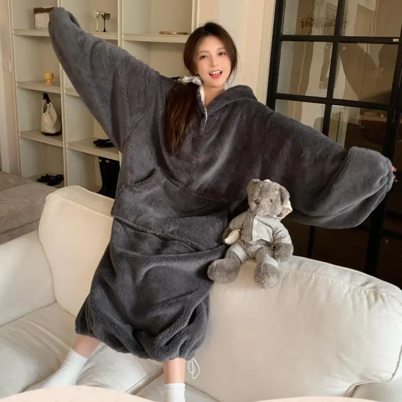 Kawaii Winter Girl Nightdress Coral Fleece Pajamas Keep Warm New Homewear Sweet Cute Sleepwear Leisure Nightwear Flannel Pj Set
Kawaii Winter Girl Nightdress Coral Fleece Pajamas Keep Warm New Homewear Sweet Cute Sleepwear Leisure Nightwear Flannel Pj Set