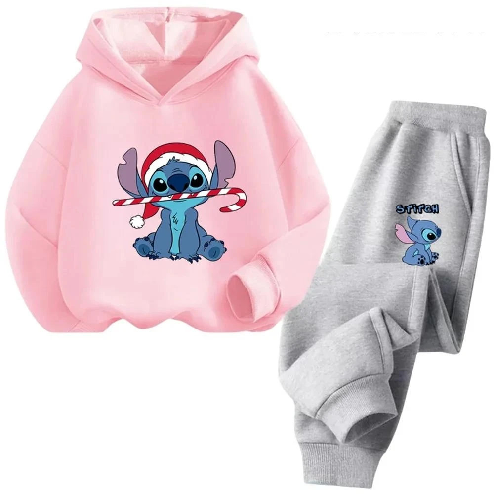 Kawaii Stitch Hoodie Set Girls Casual Hello Kitty Long-sleeved Sweatshirts Tops 2-13 Years Old Children's Trucksuit Casual Tops
Kawaii Stitch Hoodie Set Girls Casual Hello Kitty Long-sleeved Sweatshirts Tops 2-13 Years Old Children's Trucksuit Casual Tops