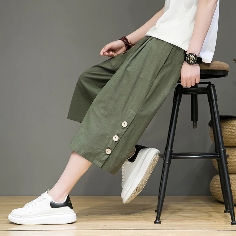 Men's Casual Summer and Autumn Simple Thin Loose Chinese Style Cotton and Linen Straight Leg Wide Leg Pants
Men's Casual Summer and Autumn Simple Thin Loose Chinese Style Cotton and Linen Straight Leg Wide Leg Pants
