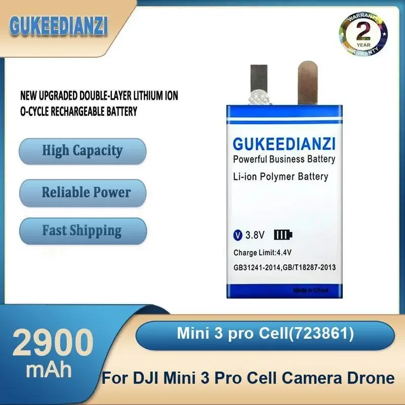 Mini 3 pro Cell (723861) Аккумулятор для дрона большой емкости 2900 мАч для дрона с сотовой камерой DJI Mini 3 Pro
Mini 3 pro Cell (723861) Аккумулятор для дрона большой емкости 2900 мАч для дрона с сотовой камерой DJI Mini 3 Pro