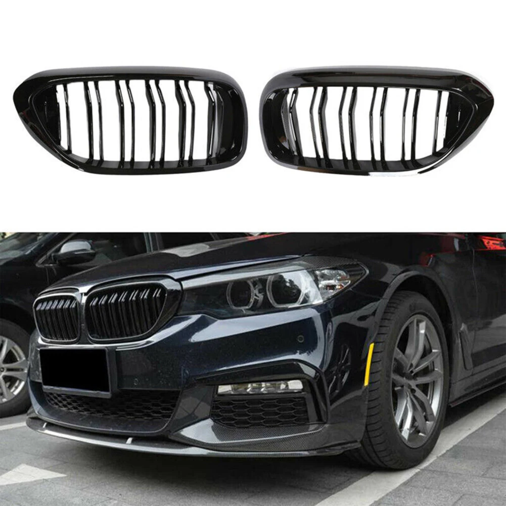Front Hood Double Line Kidney Grille Compatible For G30 G31 G38 17-18 530i OE 540 51137383519 51137383520
Front Hood Double Line Kidney Grille Compatible For G30 G31 G38 17-18 530i OE 540 51137383519 51137383520