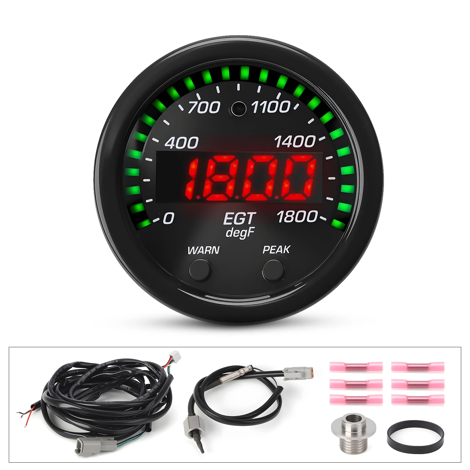 30-0305-ACC X-Series 52MM LED Digital Exhaust Gas Temperature Car EGT Gauge 0-1800F/0-1000C Car Meter With Sensor EGT Gauge kit
30-0305-ACC X-Series 52MM LED Digital Exhaust Gas Temperature Car EGT Gauge 0-1800F/0-1000C Car Meter With Sensor EGT Gauge kit