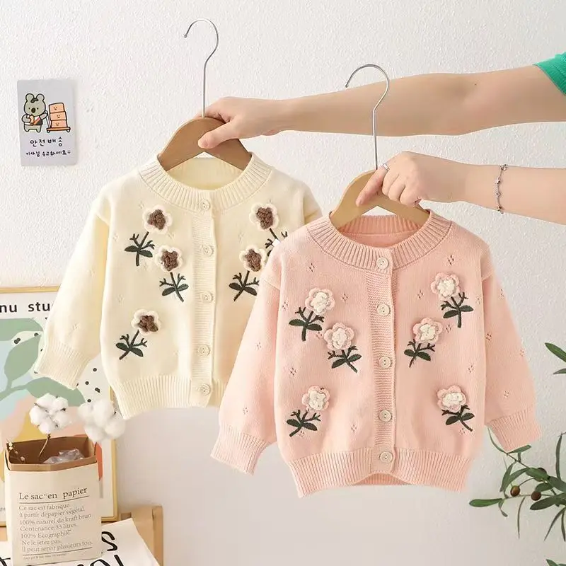 Girls' sweaters, cardigans, fashionable children's autumn outfits, paired with children's knitted western-style Jackets
Girls' sweaters, cardigans, fashionable children's autumn outfits, paired with children's knitted western-style Jackets